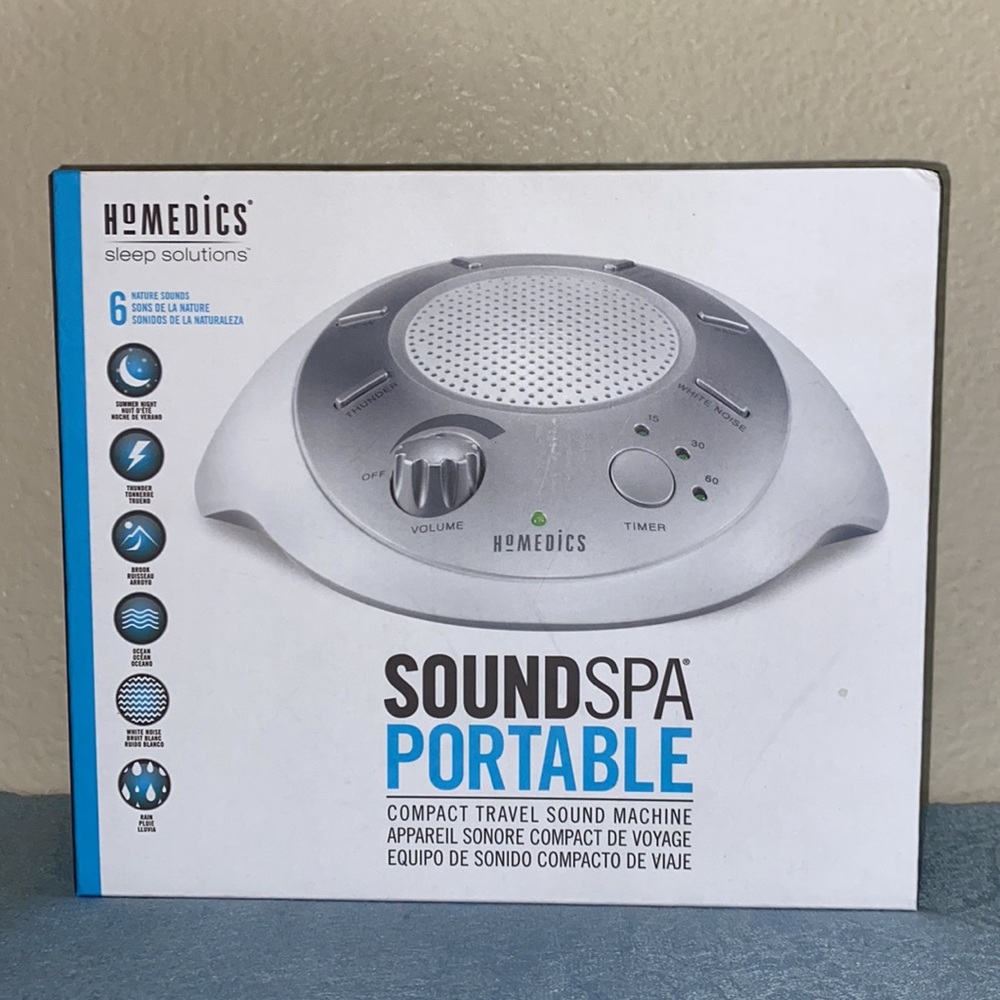 NWT Sound Spa (portable) w/6 nature sounds and a timer